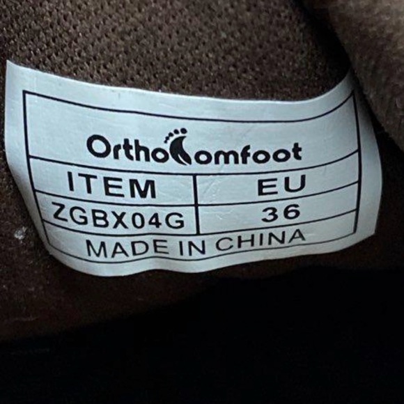 Women’s OrthoFeet size 6 Classic Brown Plaid Boat Shoes new in box - Picture 6 of 7